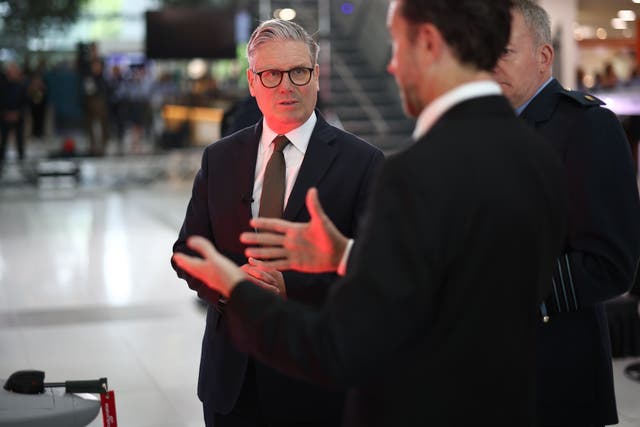 Prime Minister Sir Keir Starmer visited Bedfordshire on Friday following the local elections (Henry Nicholls/PA)