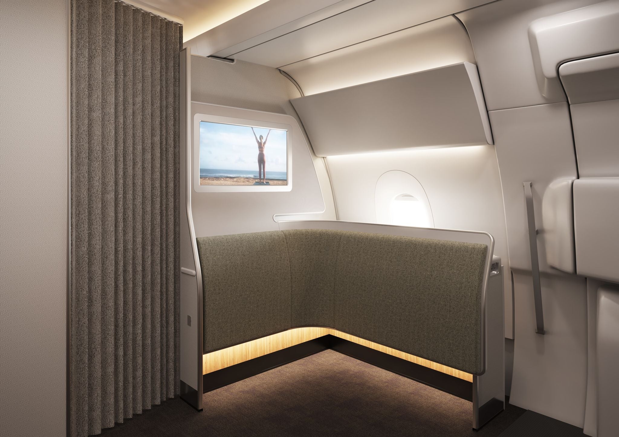 The wellness zone features a "movement space" with padded walls for "comfort leaning"