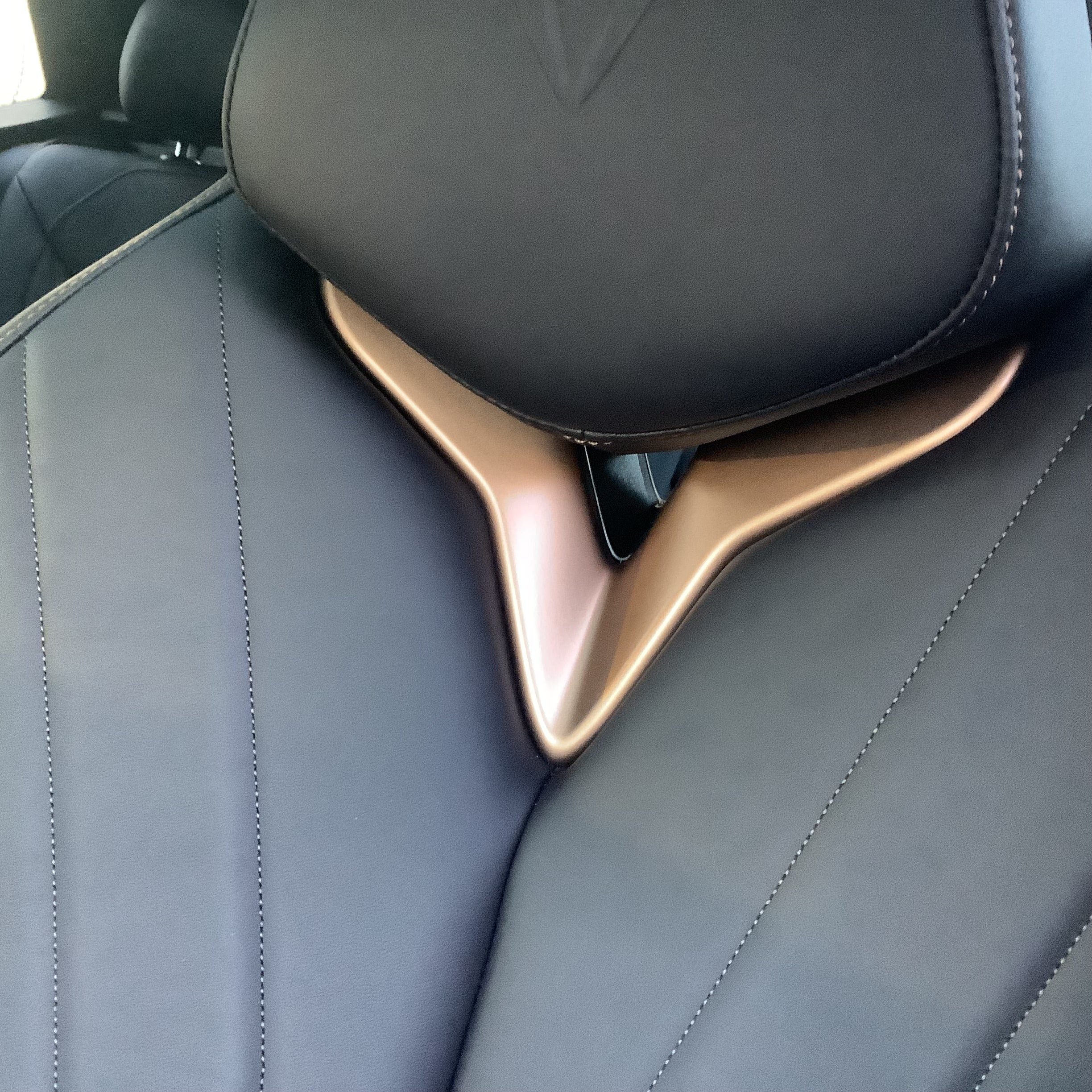 Copy a copper on soft bucket seats