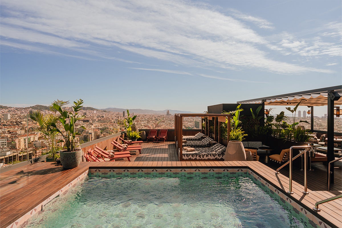 Check out Nobu’s rooftoop pool during your stay