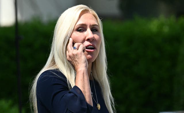 <p>Marjorie Taylor Greene expressed support for Musk "calling out the government”</p>