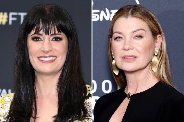 <p>Paget Brewster (left) and Ellen Pompeo have both been long-running stars on TV dramas </p>