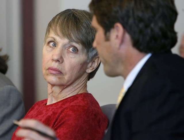 <p>Wanda Barzee (left) pictured in court in 2006. The woman who helped kidnap Elizabeth Smart has been arrested again for entering public parks, which is prohibited due to her sex offender status </p>