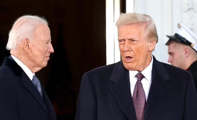 <p>Nearly half of Americans blame President Donald Trump for the current state of the U.S. economy, according to a new Gallup poll. The president has consistently blamed his predecessor, Joe Biden.</p>