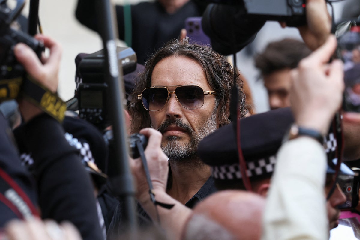 Russell Brand appears in court to face rape and sexual assault charges