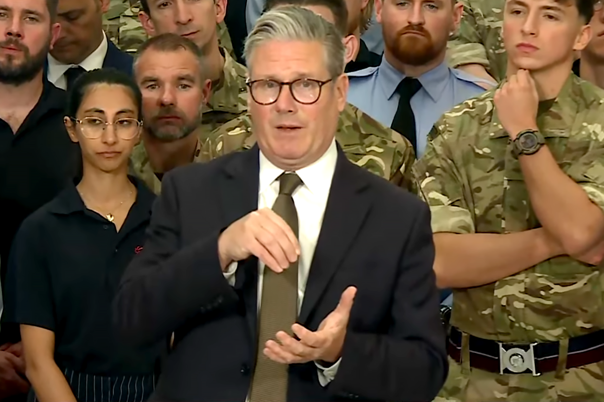 Sir Keir Starmer spoke this morning at a defence firm in Bedfordshire