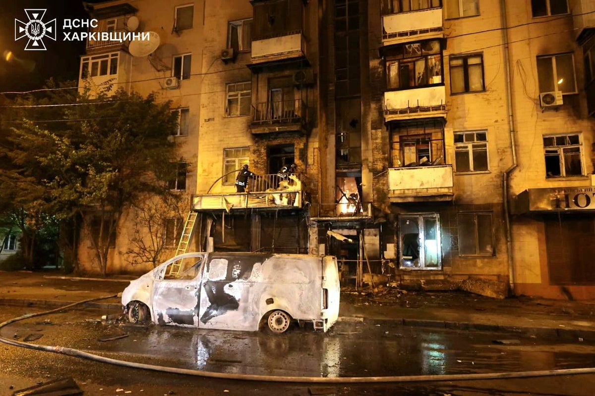 Russian drone attack wounds 47 in Ukraine’s second city, Kharkiv