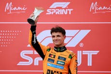 F1 Miami GP LIVE: Qualifying updates after Lando Norris cuts Oscar Piastri’s lead with sprint win