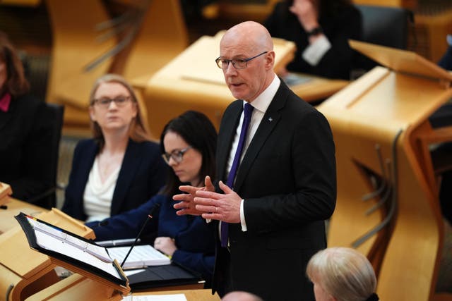 First Minister John Swinney says measures in Programme for Government next week will look at make Scots ‘healthier and wealthier’ (Andrew Milligan/PA)