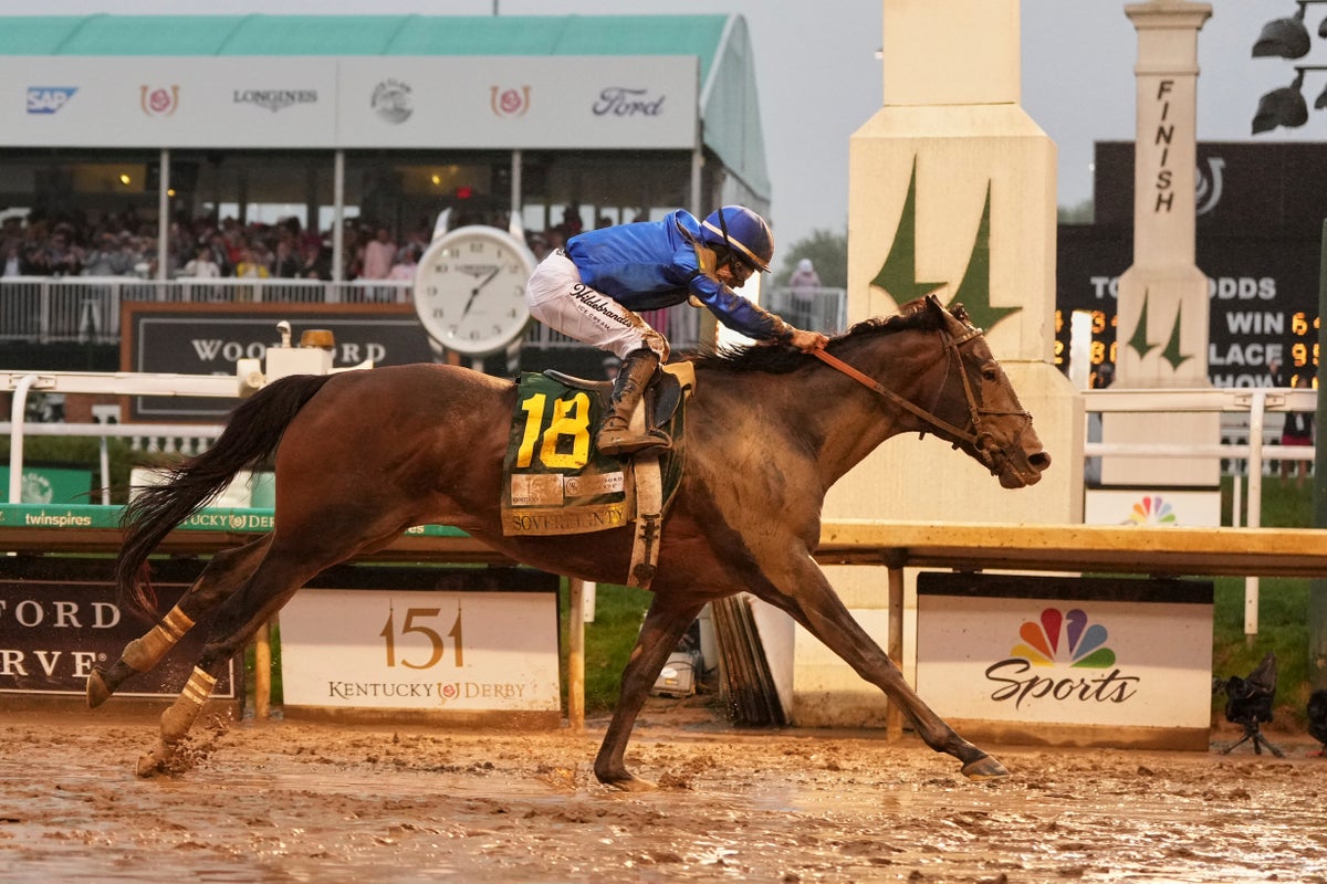 Kentucky Derby winner Sovereignty won't run in the Preakness, dashing Triple Crown possibility