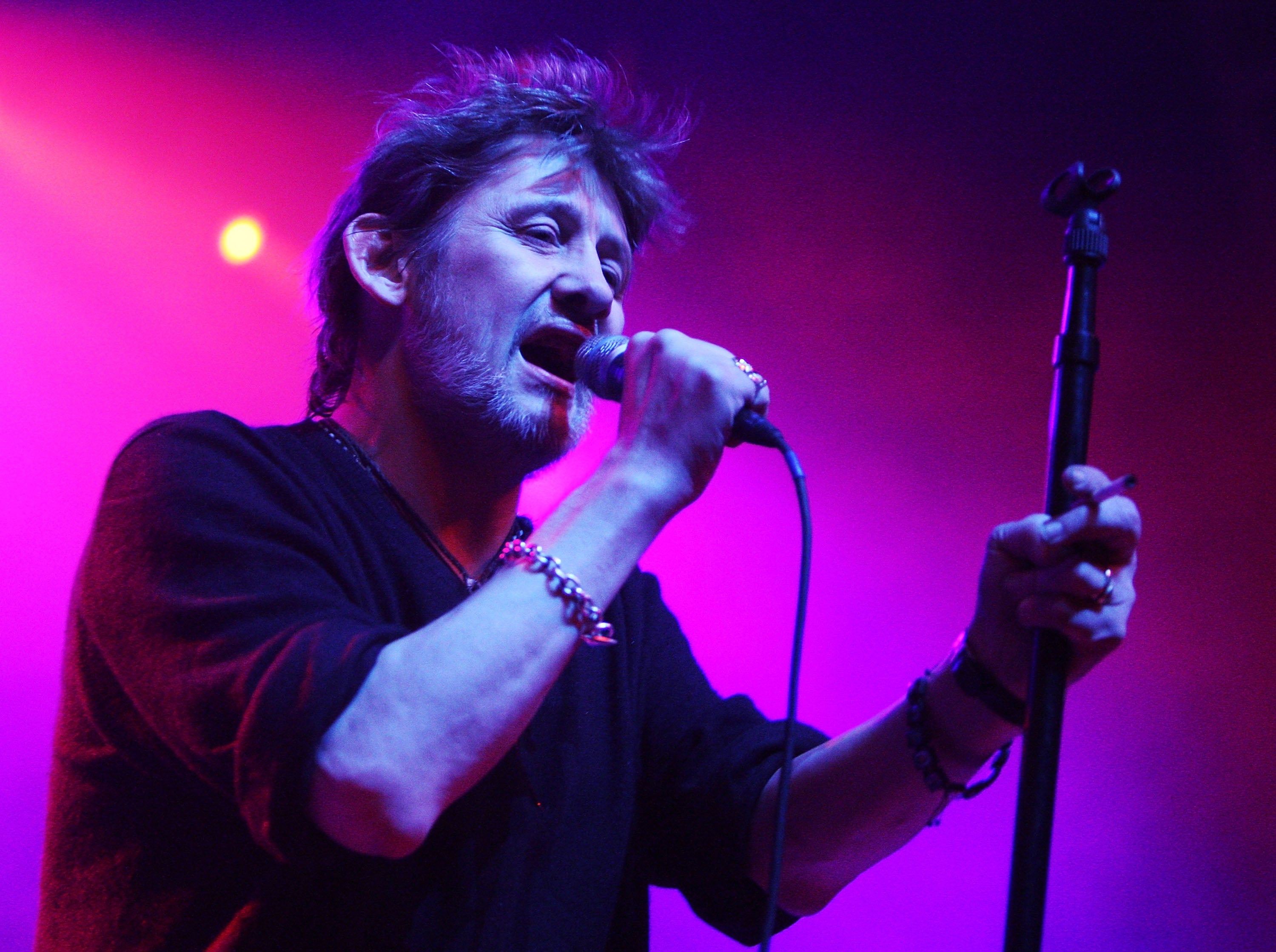 Shane MacGowan, of The Pogues, in 2009 – the band is currently touring the UK nearly two years after his death