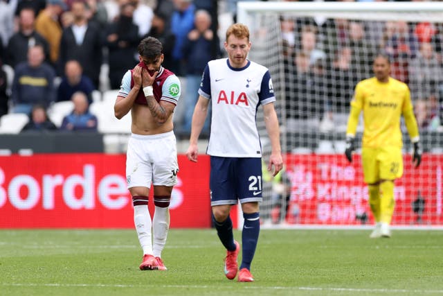 <p>West Ham and Tottenham drew 1-1 at the London Stadium</p>