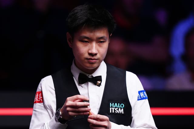 Zhao Xintong dominated the opening session (Mike Egerton/PA)