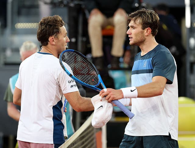 <p>Casper Ruud defeated Draper  7-5 3-6 6-4  in what was the Briton’s first clay-court final </p>
