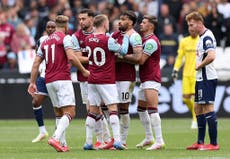 Lucas Paqueta in tears after receiving yellow card as West Ham team-mates console star
