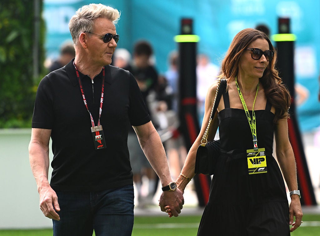 Gordan Ramsay (left) is an F1 fanatic