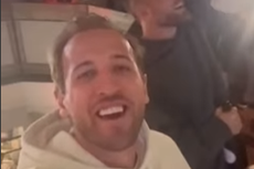 Harry Kane sings ‘We are the Champions’ in bar after winning first trophy