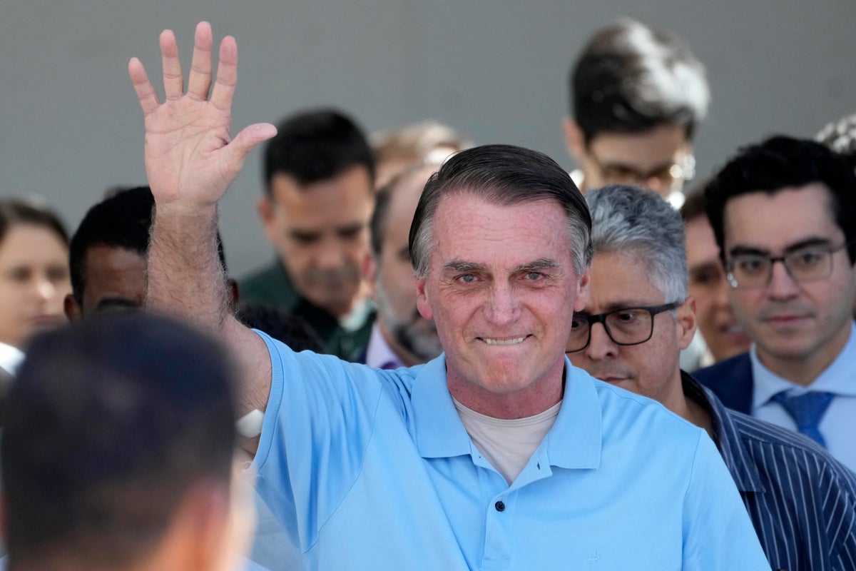 Brazilian ex-President Jair Bolsonaro leaves hospital after recovering from bowel surgery