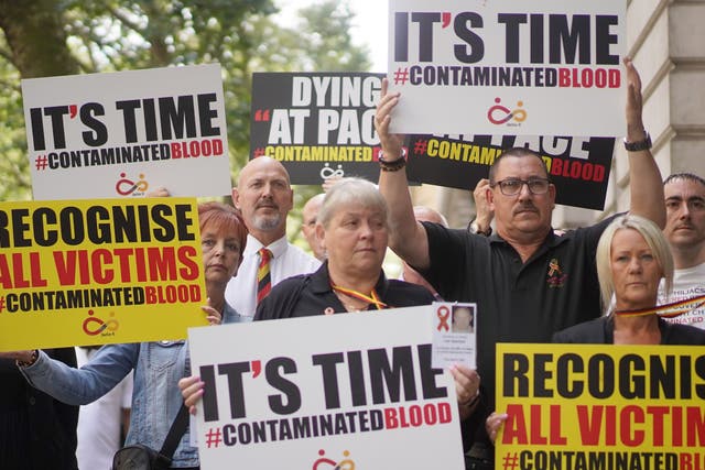 <p>Infected blood campaigners have raised concerns about the compensation scheme for those affected by the scandal </p>