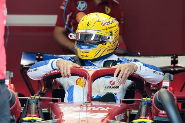 Lewis Hamilton was not a happy man in Miami (Shawn Thew/AP)