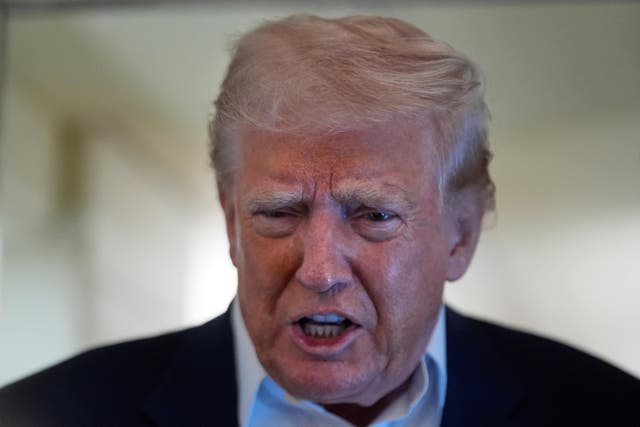Freelancers in the UK film industry could end up jobless if US President Donald Trump applies a 100% tariff to non-US movies, a producer has warned (Manuel Balce Ceneta/AP)