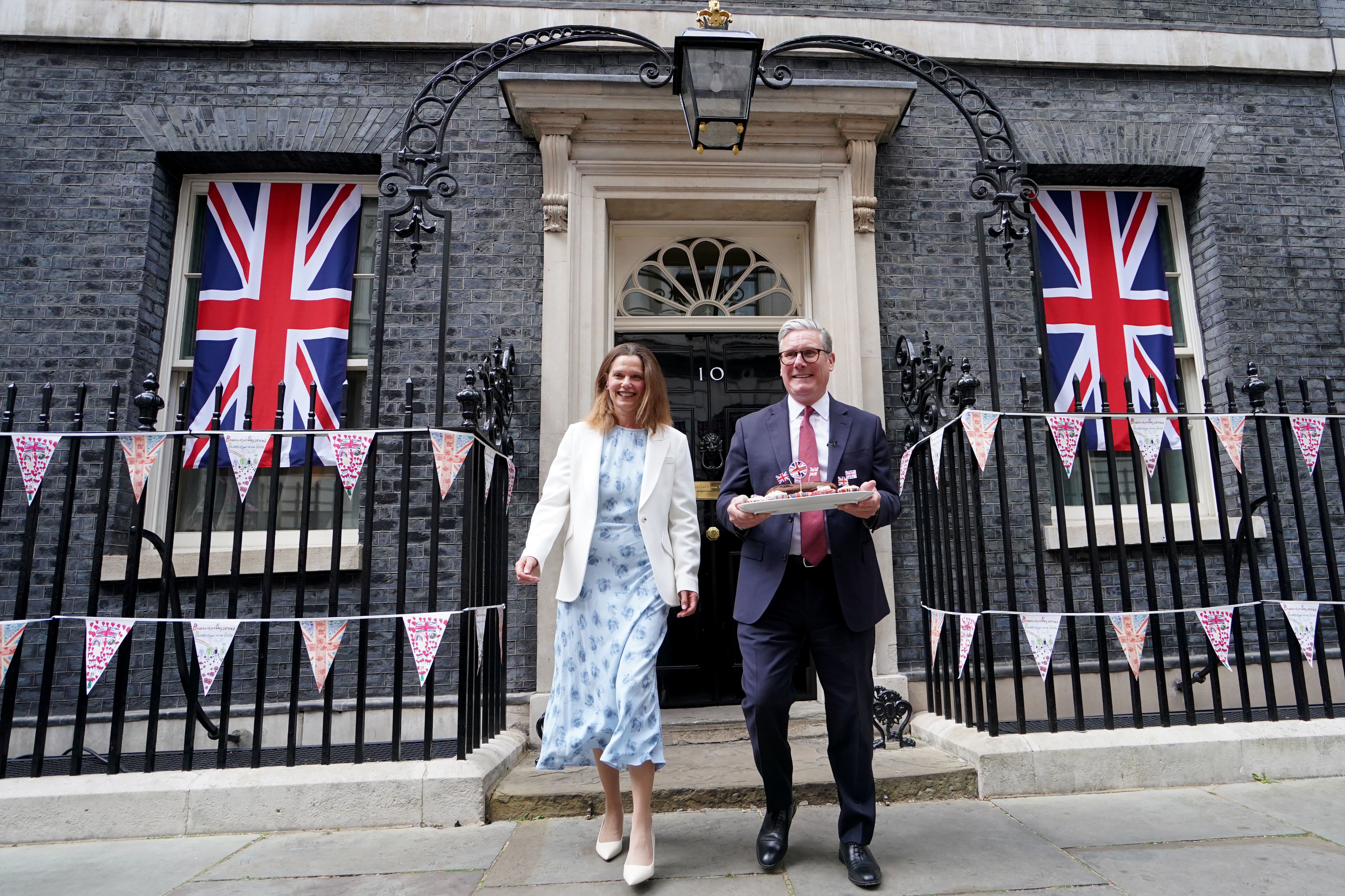 Sir Keir Starmer and Lady Victoria (Stefan Rousseau/PA)