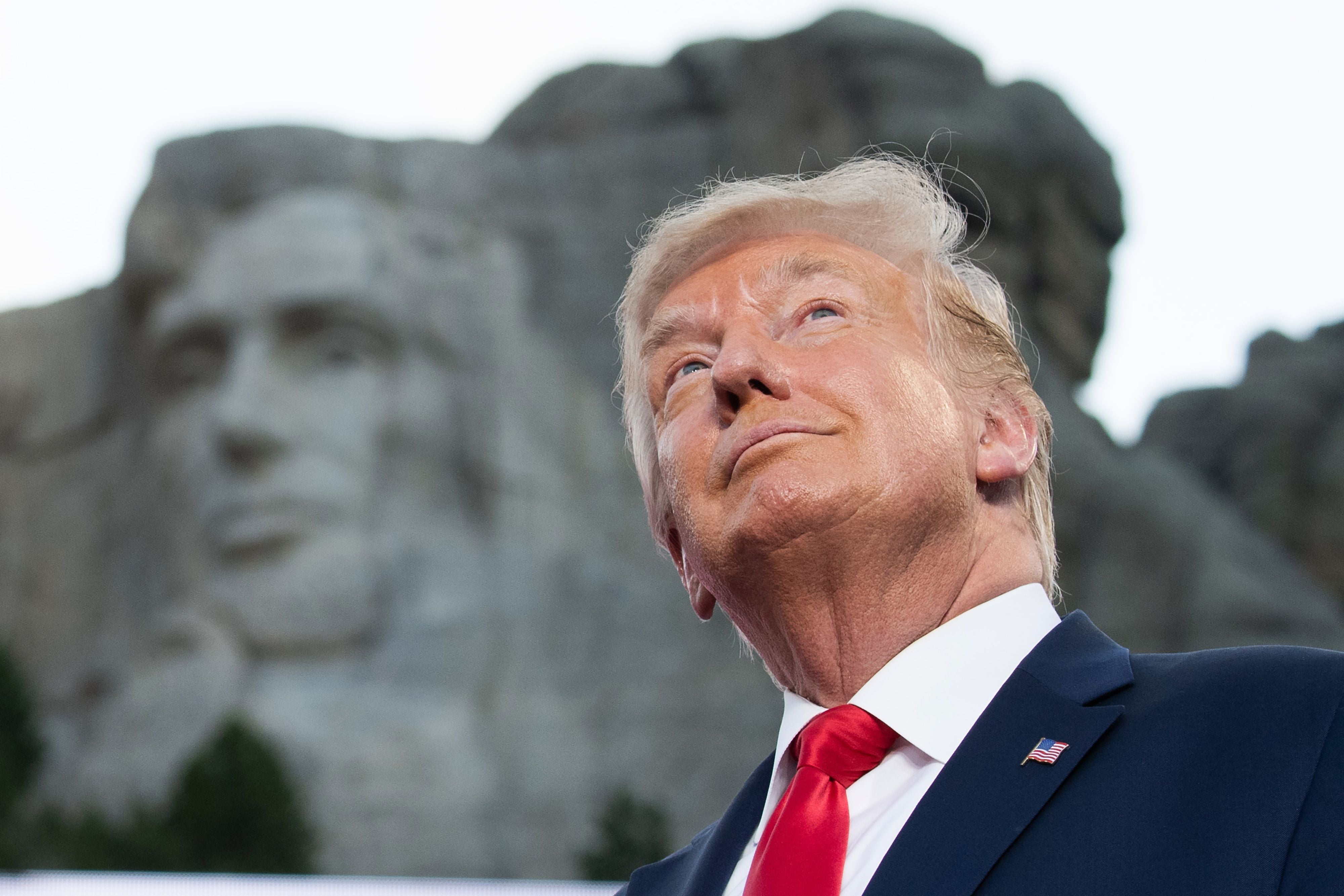 US President Donald Trump arrives for Independence Day at the State Social Memorial in Mount Rushmore in Keystone, South Dakota, 3. July 2020. Years