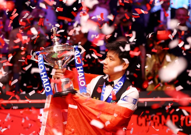 <p>Zhao Xintong won the 2025 World Snooker Championship</p>