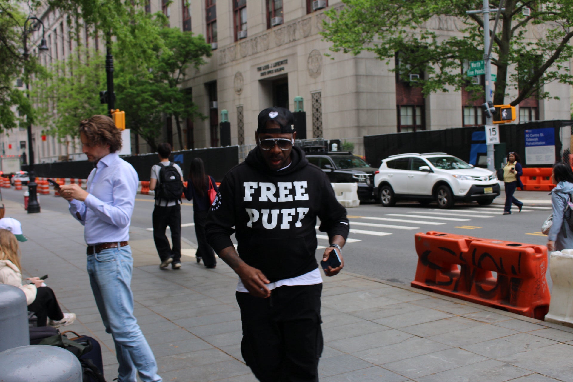 A supporter of Combs, also known as ‘Puff Daddy,’ heads to federal court in Manhattan to support the music mogul