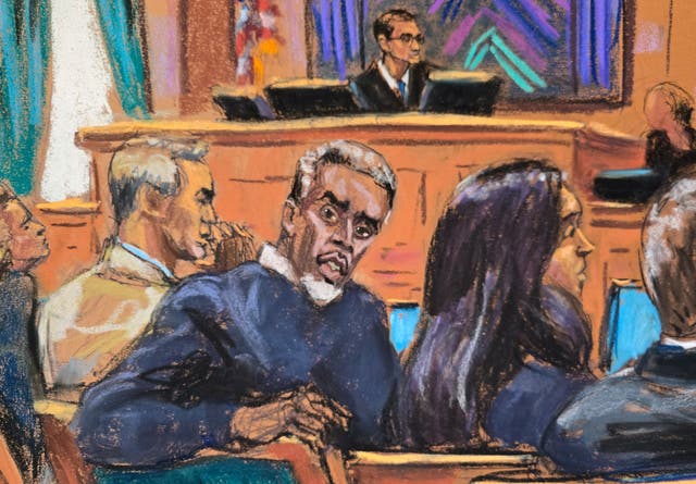 <p>Diddy appeared unrecognizable inside the courtroom, where he admitted he was ‘nervous’ as jury selection in his sex trafficking trial kicked off</p>