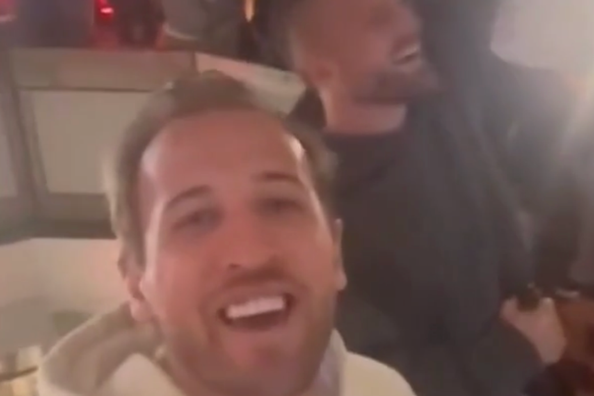 Watch Harry Kane’s lively celebrations after winning first trophy of career