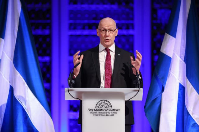 Eradicating child poverty is one of John Swinney’s defining missions in Government (Jeff Mitchell/PA)