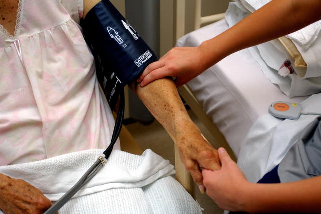 Rising numbers of elderly and frail people are stuck in A&E according to a report (PA)