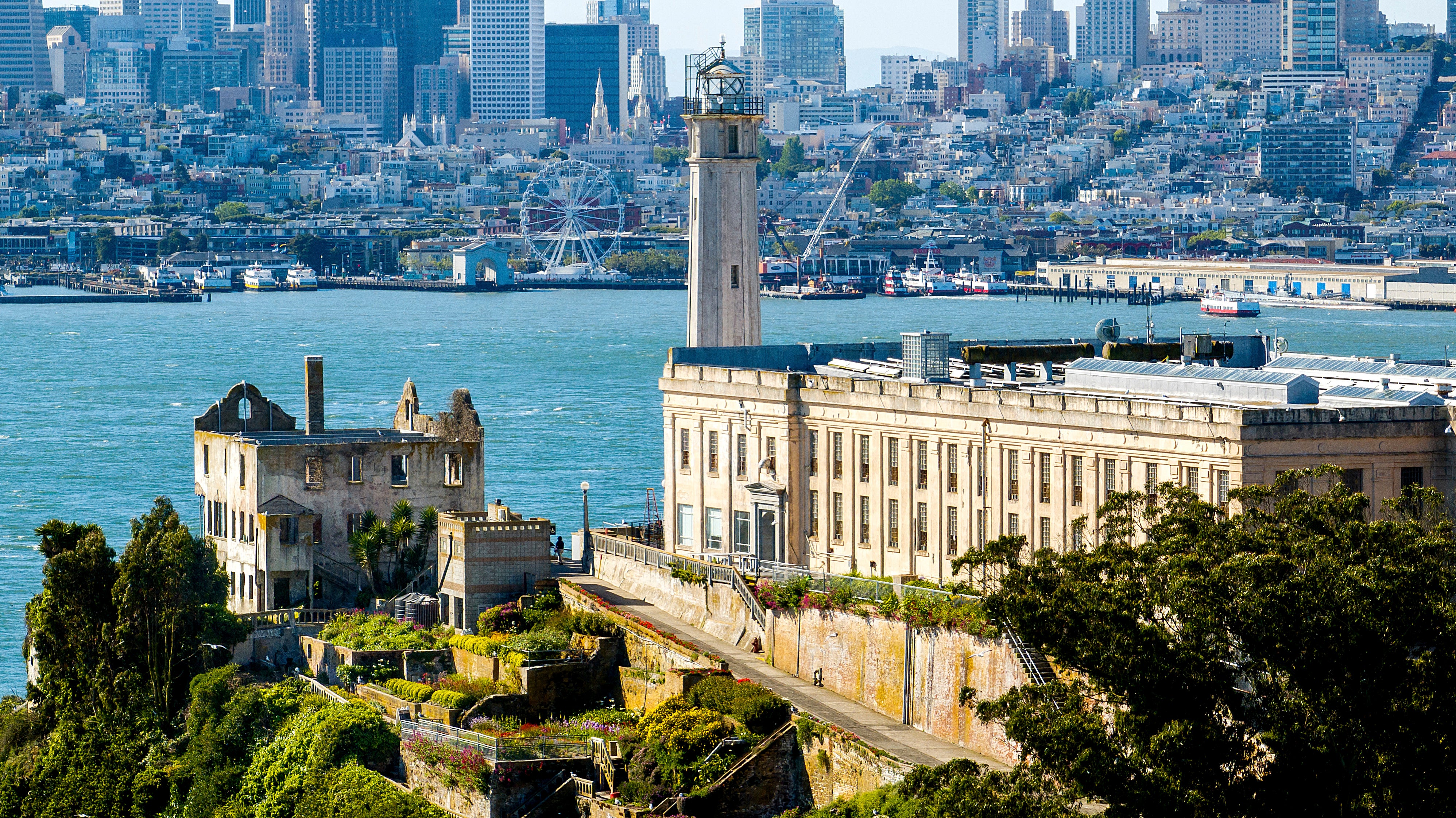 Alcatraz Island in the San Francisco Bay, California