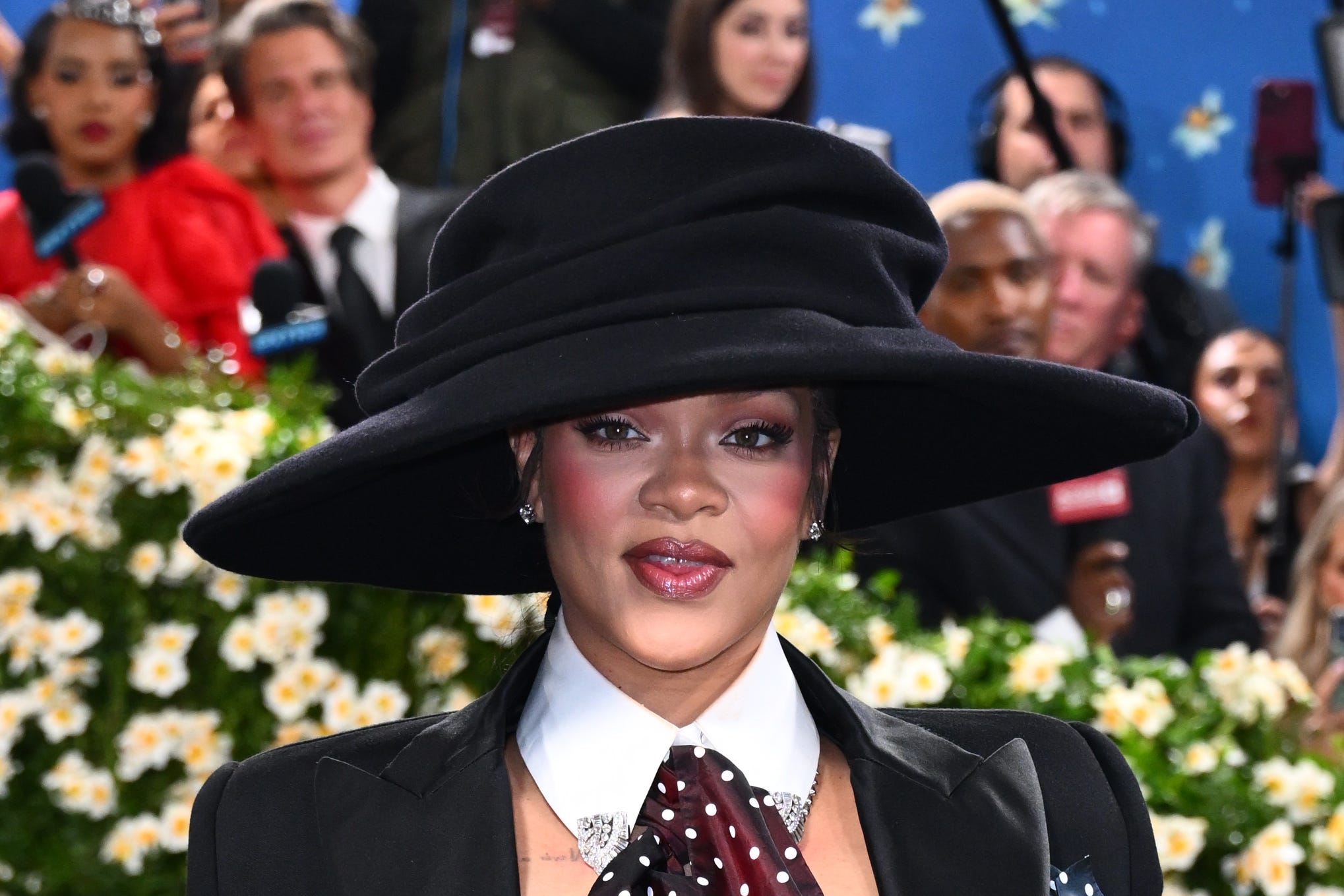 Rihanna arrives at the Met Gala in New York (Matt Crossick/PA)