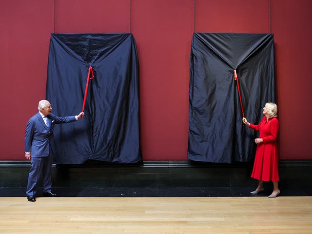 <p>King Charles III and Queen Camilla unveil their official Coronation State Portraits</p>