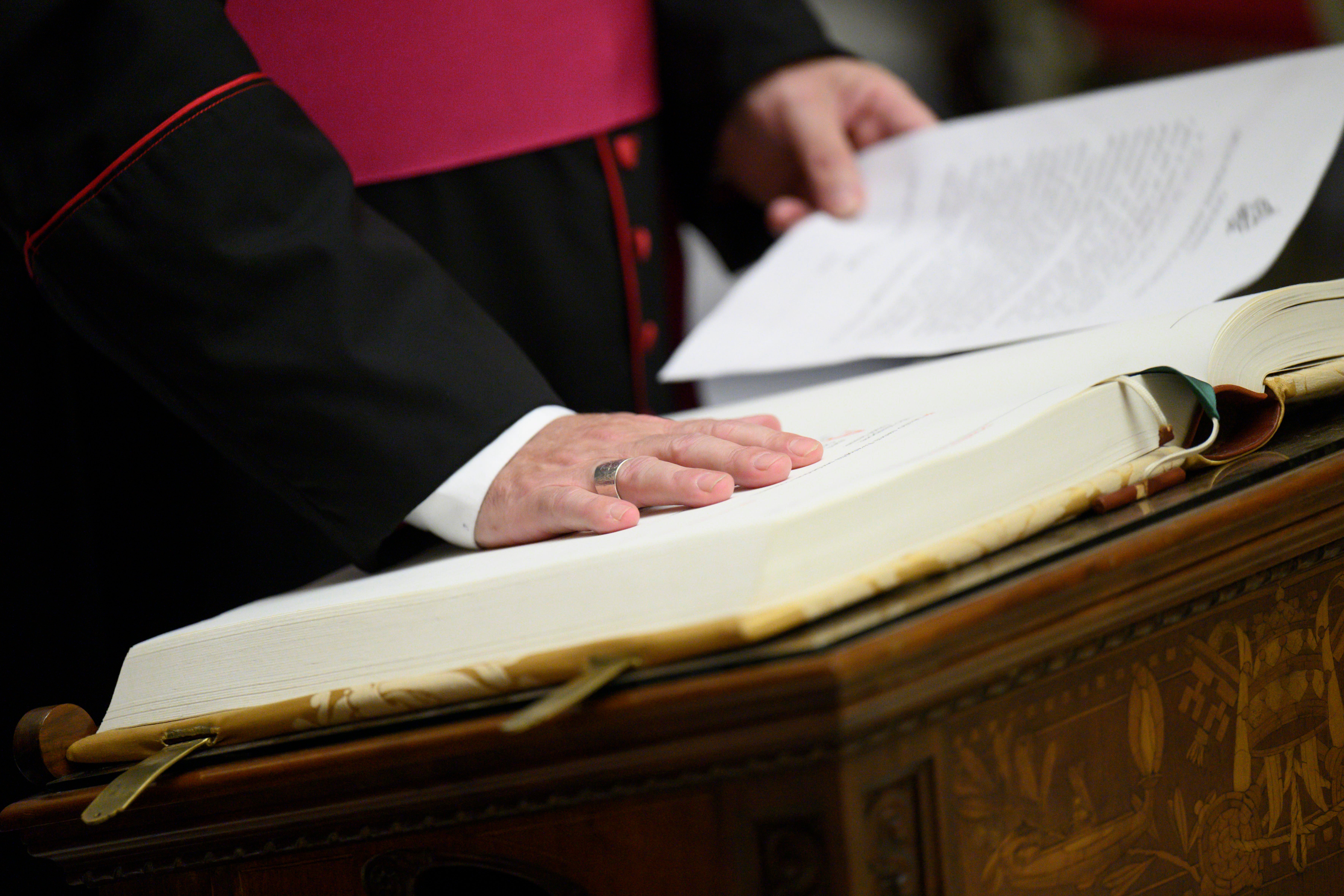 About 100 staff supporting cardinals through the process have taken oaths of secrecy