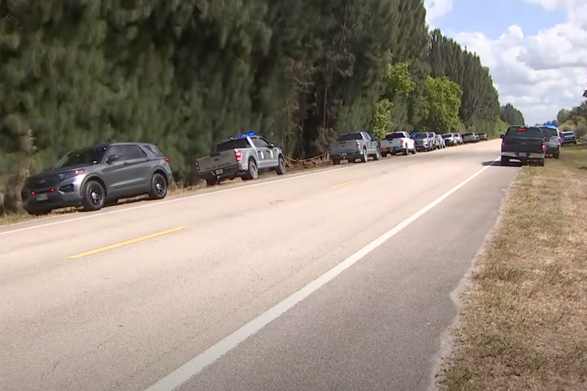 Over two dozen Florida officials attended the scene. The bear is still believed to be on the loose