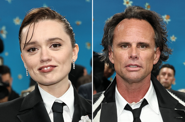 <p>Aimee Lou Wood and Walton Goggins at the 2025 Met Gala</p>