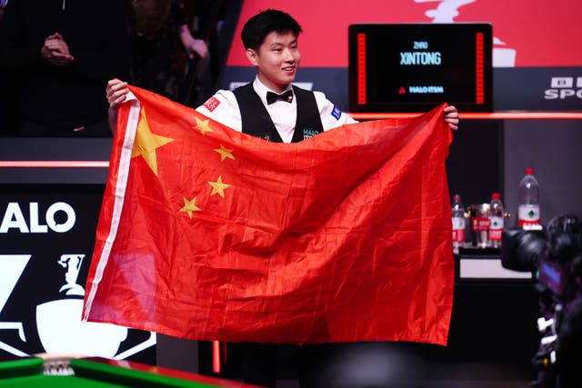 Zhao Xintong’s world title win is set to pave the way for a new generation of Chinese stars (Mike Egerton/PA)