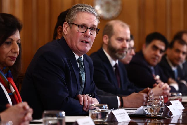 <p>Prime Minister Sir Keir Starmer hosting a meeting of Indian investors last year. </p>