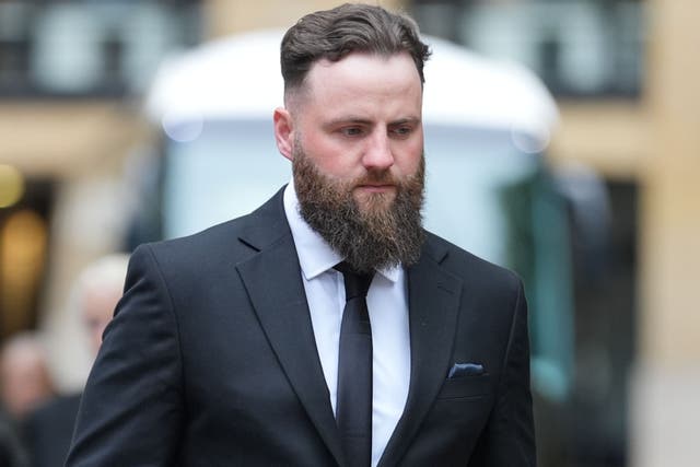 <p>Andrew Johnston arriving at Southwark Crown Court</p>