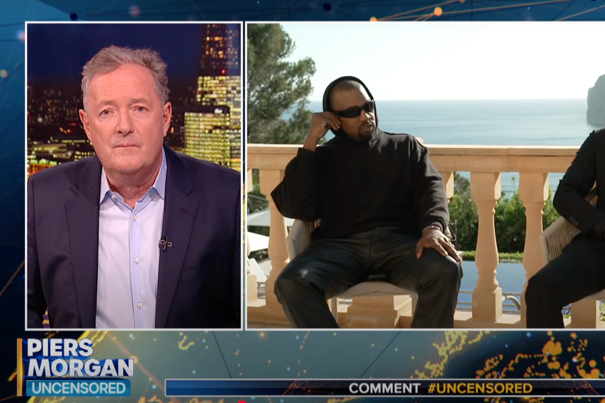 Kanye West branded ‘snivelling little coward’ as he storms out of Piers Morgan interview