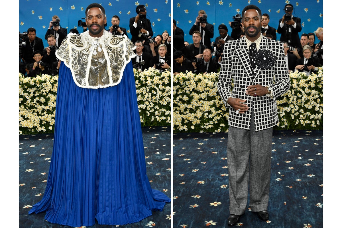 In pinstripes and hats, with canes and twists on suiting, Met Gala crowd largely did menswear proud