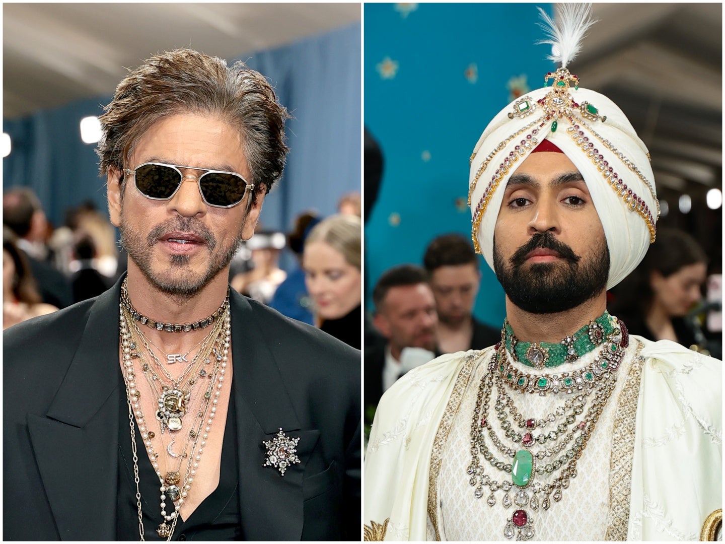 <p>Shah Rukh Khan and Diljit Dosanjh at the 2025 Met Gala</p>