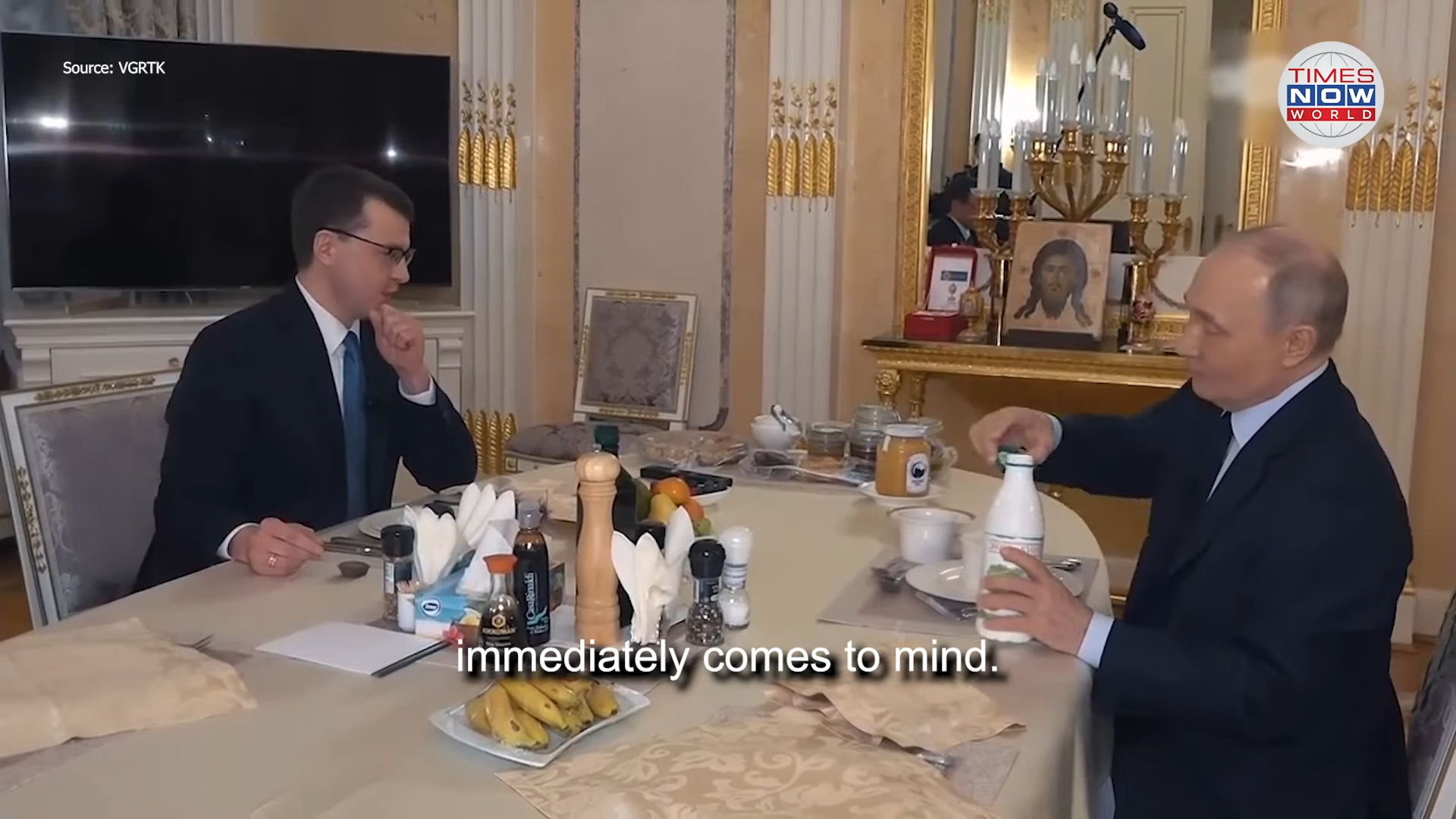The dining room where Putin drank kefir with the journalist