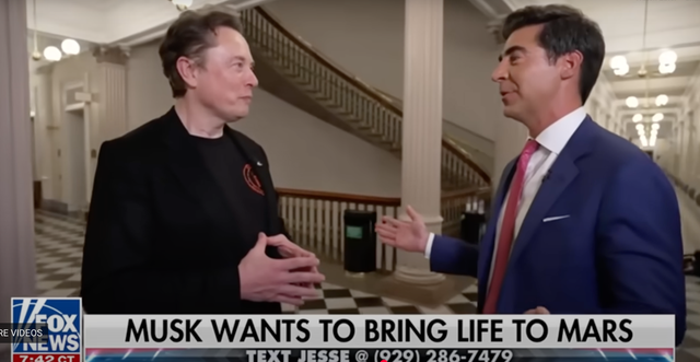 <p>SpaceX founder Elon Musk told Fox News Host Jesse Watters that Mars was a vital 'insurance policy' because Earth will eventually be 'incinerated by the sun'</p>