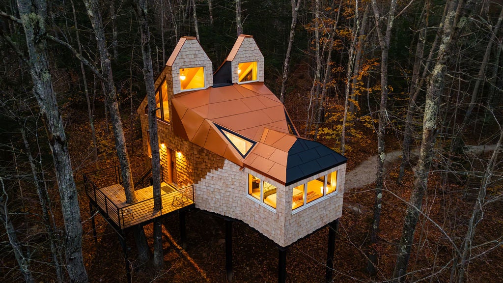 This fox-shaped home in Maine came to the owner/designer/builder in a dream