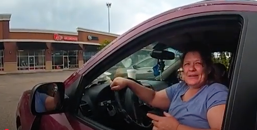 Victoria Vidal, 55, was detained by police Monday night when they made the unexpected surprise