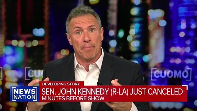<p>NewsNation anchor Chris Cuomo railed against Sen. John Kennedy (R-LA) on Tuesday night because the lawmaker canceled an interview just minutes before airtime. </p>